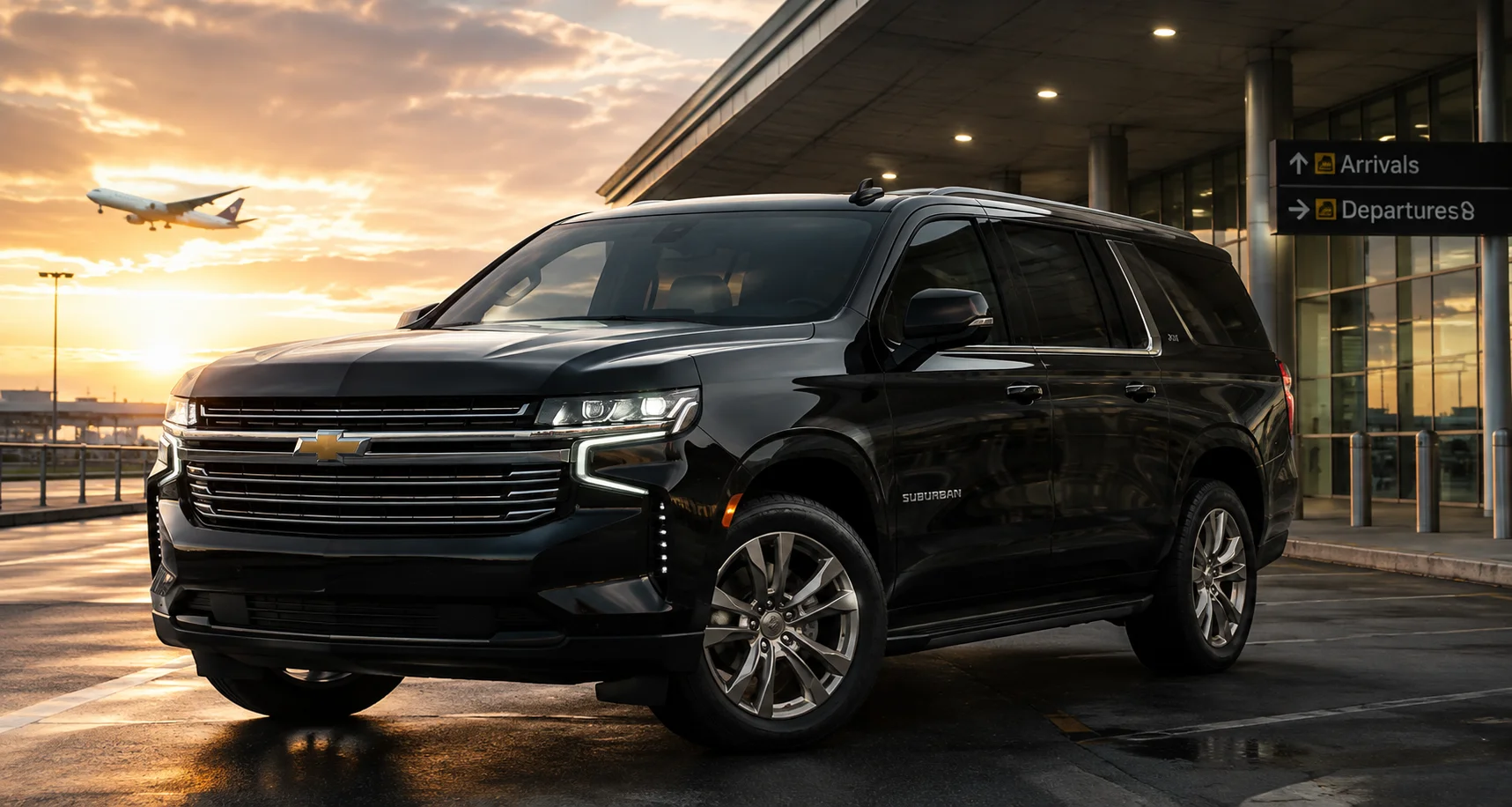 Luxury Mercedes SUV chauffeur transportation in Laramie Wyoming