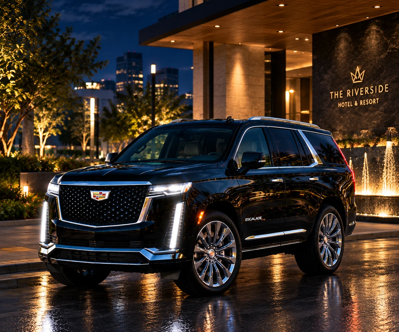 Chauffeured Luxury Sedan prepared for a Stillwater to Oklahoma City airport transportation reservation