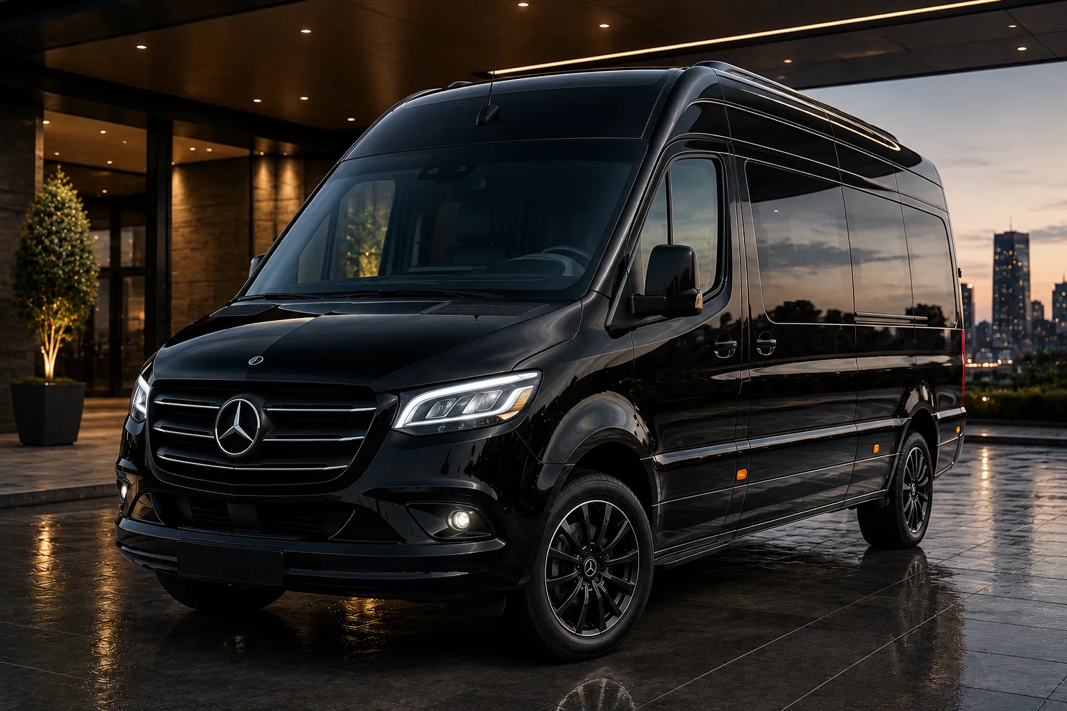 Kansas City to Overland Park limo service black sedan for chauffeur transportation