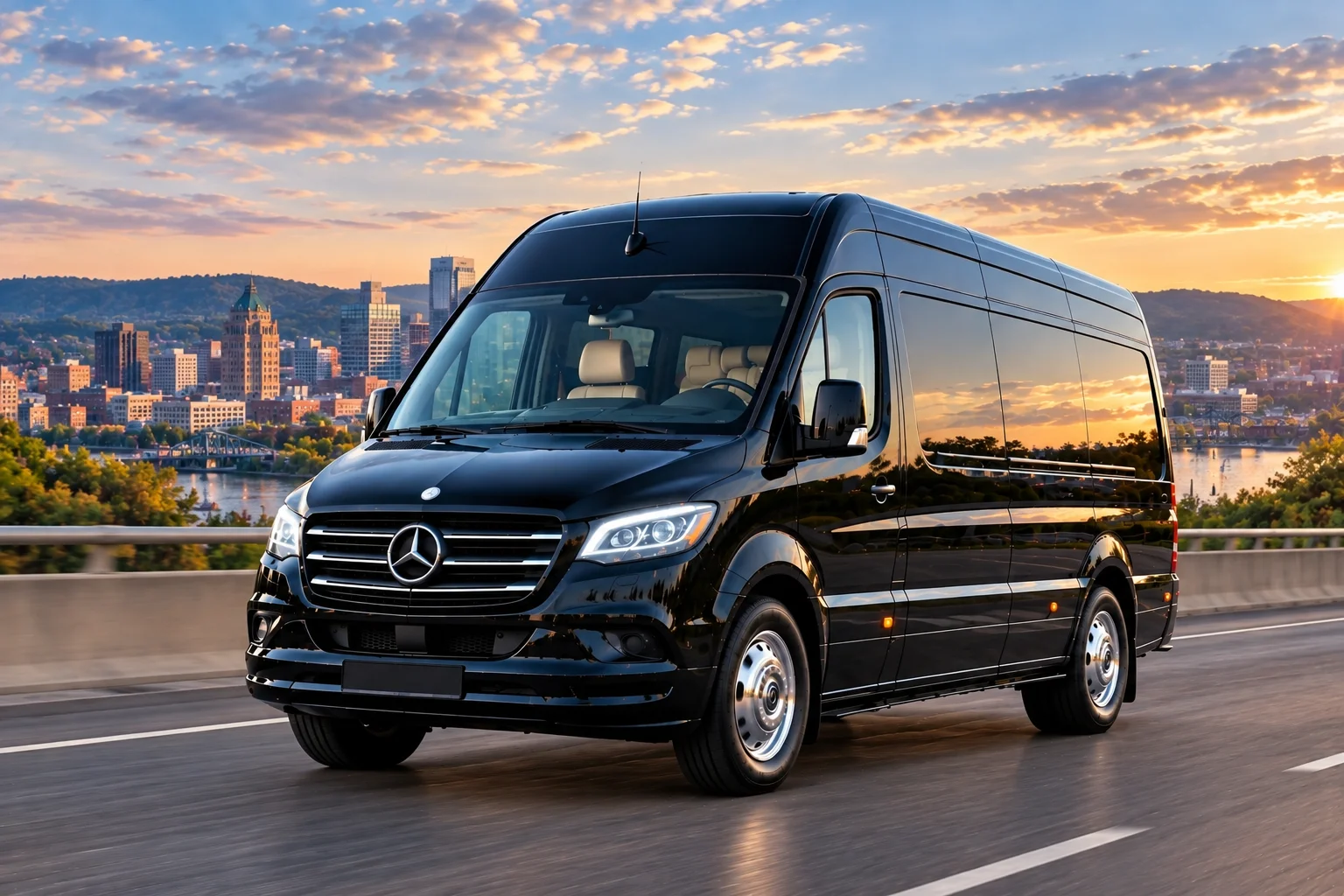 Black luxury SUV used for private chauffeur transportation in Scranton, Pennsylvania