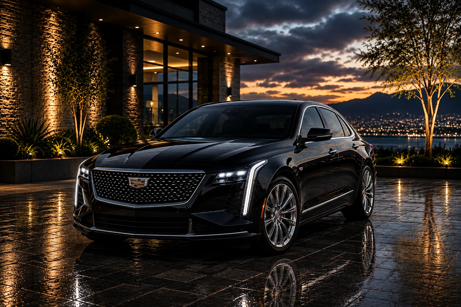 Tucson to Phoenix limo service black sedan for chauffeur transportation